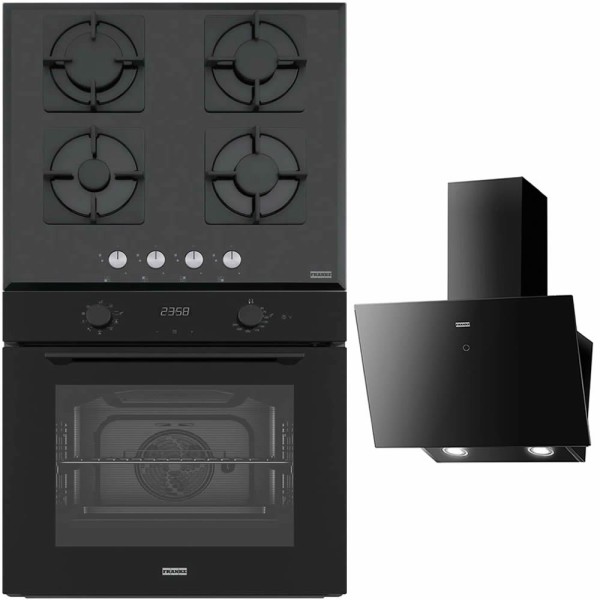 Pachet Franke Cuptor, Plita, Hota Sticla Neagra