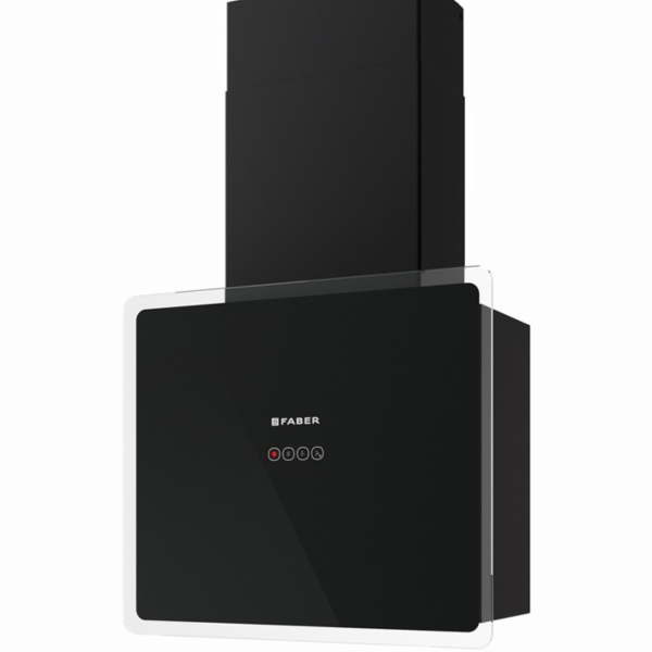 Hota Faber GLAM-FIT 55 BK, Sticlă Neagră, 570 mc/h