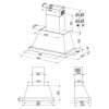 Hota insula Faber THEA EV8, alb mat, latime 80 cm