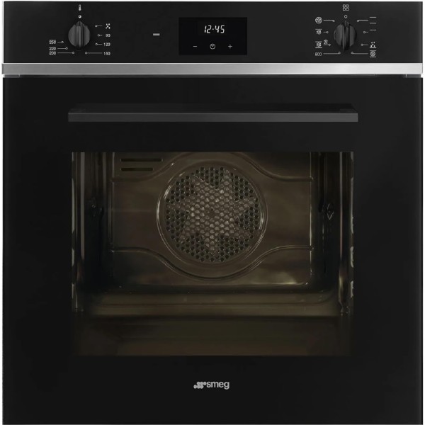 Cuptor incorporabil Smeg SF6400TB, afisaj LED, negru