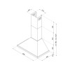 Hota perete Smeg Negru, 90 cm, putere 780 mc/h