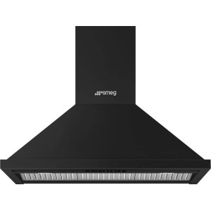 Hota perete Smeg Negru, 90 cm, putere 780 mc/h