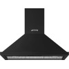 Hota perete Smeg Negru, 90 cm, putere 780 mc/h