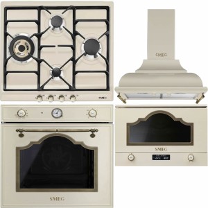 Pachet electrocasnice Smeg Cortina Crem