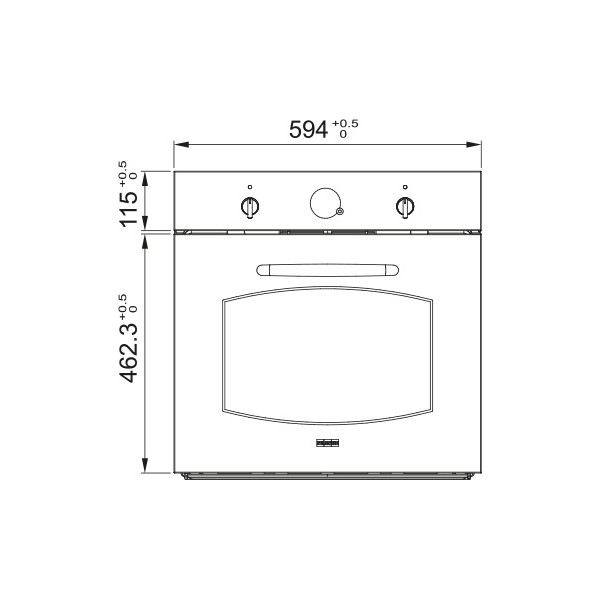 Cuptor electric Franke Pear White cu butoane aurii