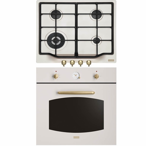 Franke Country Pear White Cuptor și Plită Gaz