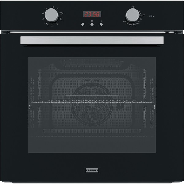 Pachet Franke Sticla Neagra Cuptor electric FSL 86 H BK - Plita pe gaz FHNS 604 4G BK C - Hota de perete ARNO 60 XS/BK