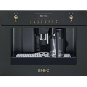 Espressor incorporabil automat Smeg Italia Coloniale CMS8451A, 15 bar, Rasnita, 1.8 l, Antracit