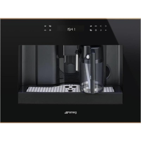 Espressor incorporabil Smeg Dolce Stil Novo CMS4604NR, negru, finisaje cupru