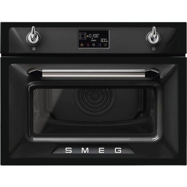 Cuptor electric Smeg Negru Victoria, capacitate 40 litri