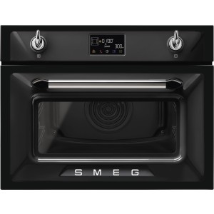 Cuptor electric Smeg Negru Victoria, capacitate 40 litri