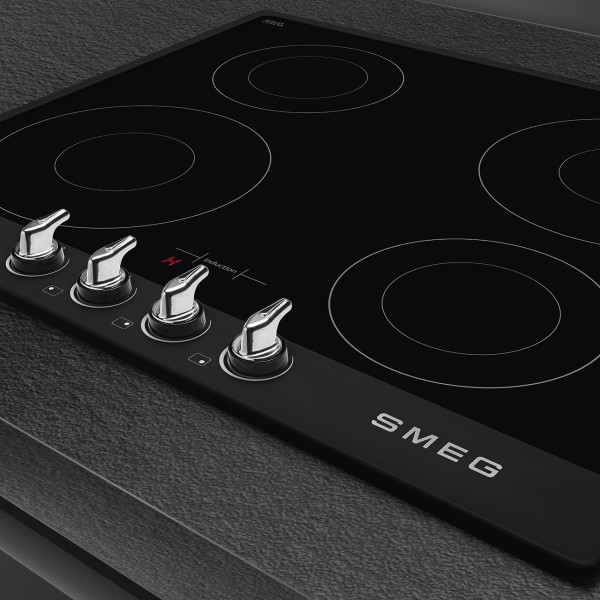 Plita Inductie Smeg Victoria Negru cu 4 zone