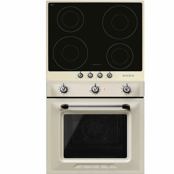 Smeg Negru-Crem Cuptor SF6905P1 și Plită SI964PM
