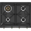 Pachet Retro Negru Smeg Cuptor, Plită, Hota, Microunde, Frigider