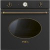 Pachet electric Retro Negru Smeg - Cuptor SF68C1AO, Plita P864AO, Hota KS59AOE2