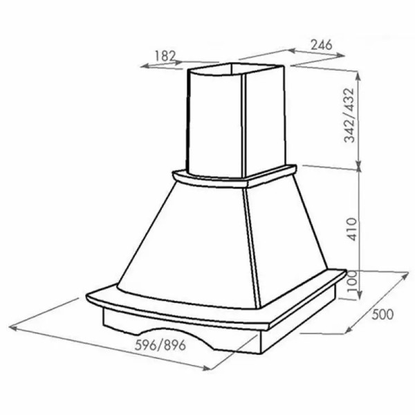 Hota Tornado Tempo Bej, 60 cm, 1200 mc/h, LED