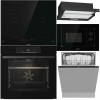 Pachet Electrocasnice Gorenje: Cuptor, Plită, Hota, Microunde, Vase