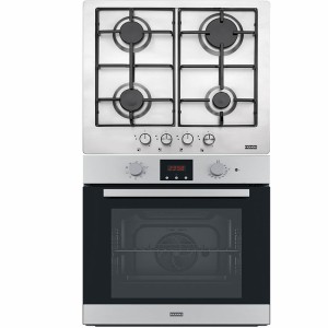 Pachet Franke Inox Cuptor electric FSL 86 H XS + Plita pe gaz FHNL 604 4G XS E, ( 4 arzatoare, gratare email )