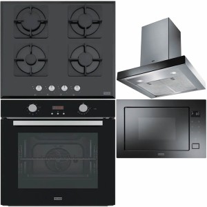 Pachet Franke Negru Cuptor FSL 86 H BK + Plita FHNS 604 4G BK + Hota perete FCR 625 TC BK/XS ( 750 mc/h ) + Microunde FMW 250