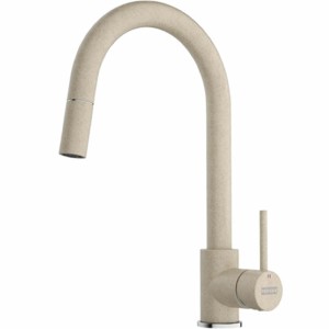 Baterie de bucatarie Franke Pola 2.0  cu dus extractibil Avena, monocomanda, pipa pivotanta