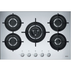 Plita incorporabila pe gaz Inox Franke FHCR 755 4G TC HE XA C, latime 75 cm, 5 arzatoare