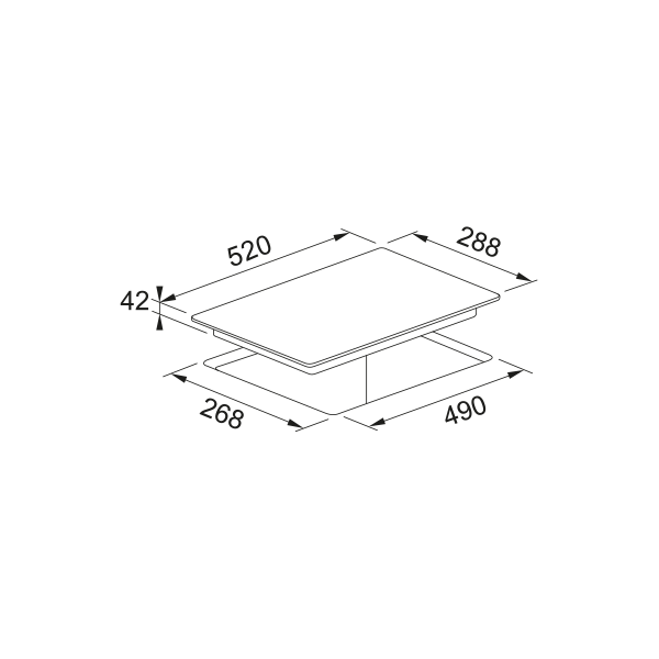 Plita electrica Franke Sticla Neagra, 2 zone