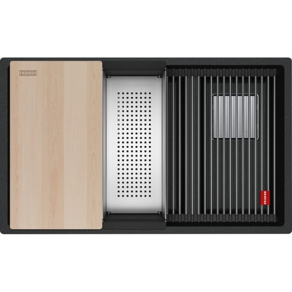 Chiuveta Franke KNG PRO 120, 2 cuve, Nero