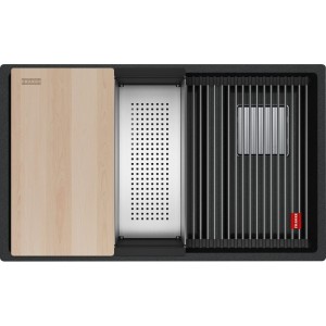 Chiuveta Franke KNG PRO 120, 2 cuve, Nero