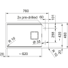 Chiuveta Franke KNG PRO 110-62, negru, sub blat