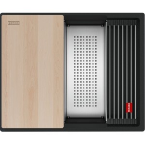 Chiuveta Franke KNG PRO 110-52 Negru Mat cu Accesorii