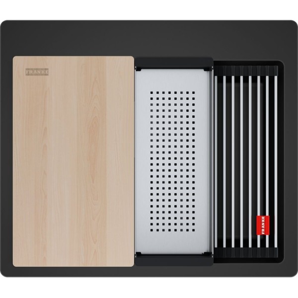 Chiuvetă Franke KNG PRO Matte Black cu accesorii incluse
