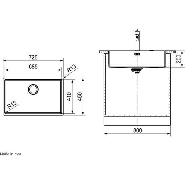 Chiuveta Franke Inox, Copper BXM 210/110-68