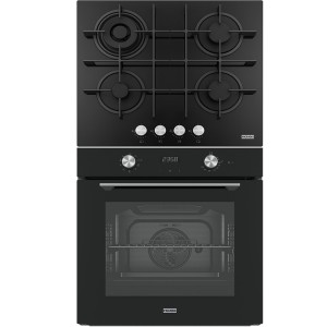 Pachet Franke Maris Negru: Cuptor Electric și Plită pe Gaz