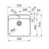 Chiuveta Franke Inox SRX 210-50, 530x510 mm