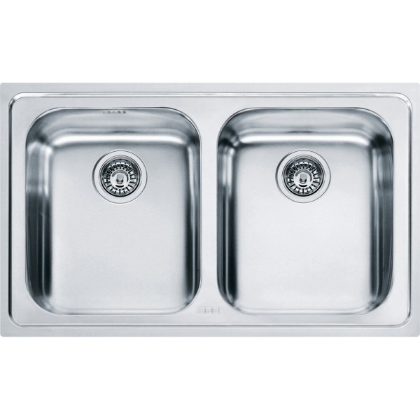 Chiuveta Bucatarie Inox Dekor cu 2 Cuve Franke