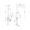 Baterie bucatarie Inox Smeg MI1CR