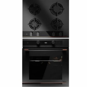 Pachet Teka Cristal Negru Infinity G1 Cuptor și Plită