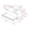 Hota incorporabila telescopica Teka Negru CNL 6415 PLUS