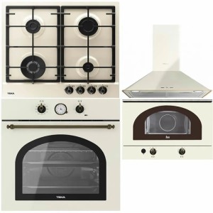 Pachet Teka Rustic Cuptor HRB 6300 VN, Plita, Hota, Microunde