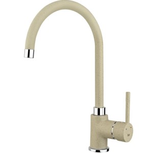 Baterie bucatarie Topasbeige Teka SP 995, pipa rotativa inalta, finisaj granit