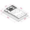 Plita Mixta Teka Cristal Negru JZC 95314 ABC BK