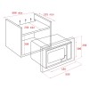 Cuptor cu microunde Teka Inox-Negru MS 620 BIS