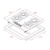 Plita Gaz Inox Teka EFX 60.1 cu 4 Arzătoare